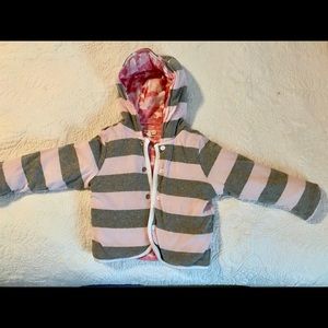 12 Month Girls Reversible Burt’s Bees Sweater